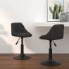 Swivel Dining Chairs 2 pcs Black Velvet Colour black Quantity in Package 2 