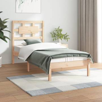 Solid Wood Pine Bed Frame 90x200 cm | HipoMarket