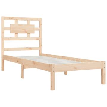 Solid Wood Pine Bed Frame 90x200 cm | HipoMarket