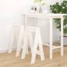 Stools 2 pcs White 40x40x75 cm Solid Wood Pine Colour white Size 40 x 40 x 75 cm Quantity in Package 2 