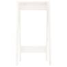 Stools 2 pcs White Solid Pine Wood - 40x40x75 cm