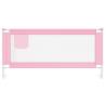 Toddler Safety Bed Rail Pink - 190x25 cm Durable Fabric