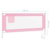 Toddler Safety Bed Rail Pink - 190x25 cm Durable Fabric