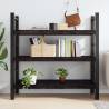 Rustic Dark Brown Wall Shelf - Solid Oak 120x50 cm | HipoMarket