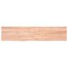 Rustic Wall Shelf in Solid Oak - Light Brown, 180x40 cm