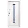 Elegant White PVC Front Door - 98x200 cm | HipoMarket