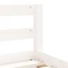 Kids Bed Frame with Drawers White 80x160 cm - Solid Pine Wood