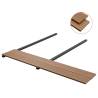 WPC Solid Decking Boards & Accessories - 20 m² Teak