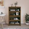 Book Cabinet Honey Brown 80x35x126 cm Solid Wood Pine Colour honey brown Quantity in Package 1 Height 126 cm Width 80 cm 