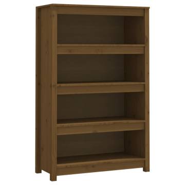 Book Cabinet Honey Brown 80x35x126 cm Solid Wood Pine