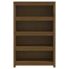 Book Cabinet Honey Brown 80x35x126 cm Solid Wood Pine