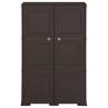 Plastic Cabinet 79x43x125 cm - Wood Design Brown