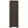 Plastic Cabinet 79x43x125 cm - Wood Design Brown