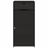 Black Garden Storage Cabinet 55x55x111 cm - Durable & Stylish