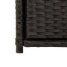 Black Garden Storage Cabinet 55x55x111 cm - Durable & Stylish