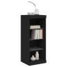 Modern Black Sideboard with LED Lights - 41x37x100 cm