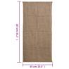 Jute Sacks - 10 pcs 65x135 cm 100% Jute 220 gsm