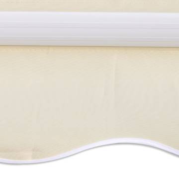 Awning Top Sunshade Canvas Cream 350x250 cm | Hipo Market