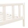 White Solid Wood Bed Frame 90x200 cm | Stylish & Sturdy