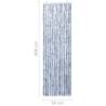 Insect Curtain Silver 56x200 cm | Chenille for Home & Caravan