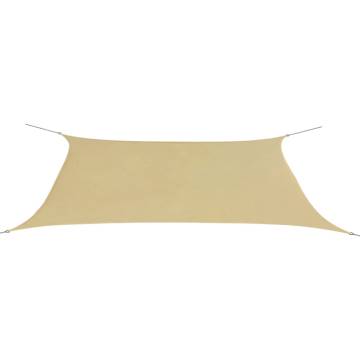 Sunshade Sail Oxford Fabric Rectangular 4x6m Beige | HipoMarket