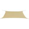 Sunshade Sail Oxford Fabric Rectangular 4x6 m Beige Colour beige Size 4 x 6 m Quantity in Package 1 