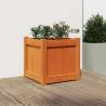 Wax Brown Wooden Garden Planter 40x40x40 cm - HipoMarket