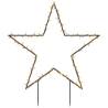 80 LED Christmas Star Decoration with Spikes - 60 cm