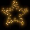 80 LED Christmas Star Decoration with Spikes - 60 cm