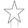 80 LED Christmas Star Decoration with Spikes - 60 cm