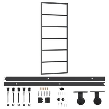 Sliding Door ESG Glass & Aluminium 76x205 cm | HipoMarket