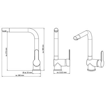 SCHÜTTE RIO Sink Mixer - High Spout in Graphite | Hipo Market