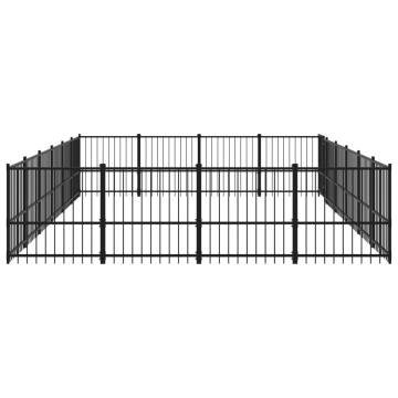 Outdoor Dog Kennel Steel 22.58 m² - Safety & Comfort