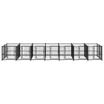 Outdoor Dog Kennel Steel 13.14 m² - Safe & Durable | HipoMarket