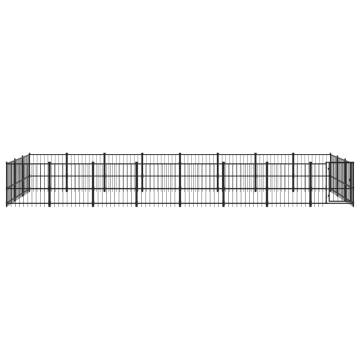 Outdoor Dog Kennel Steel 22.58 m² - Safe & Comfortable Space