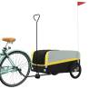 Bike Trailer Black and Yellow - 45 kg Iron Cargo Carrier