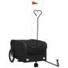 Black Bike Trailer - 45 kg Iron Cargo Carrier