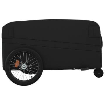 Black Bike Trailer - 45 kg Iron Cargo Carrier