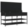 Shoe Bench Black 100x42.5x50 cm - Stylish & Functional