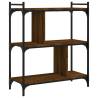 Stylish 3-Tier Brown Oak Bookcase | Durable Engineered Wood