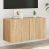 TV Cabinet Wall-mounted Sonoma Oak 80x30x41 cm Colour sonoma oak Quantity in Package 1 Width 80 cm 