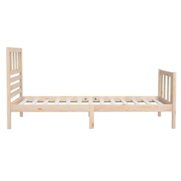 Solid Wood Bed Frame 90x190 cm - Stylish & Durable