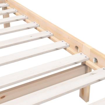 Solid Wood Bed Frame 90x190 cm - Stylish & Durable