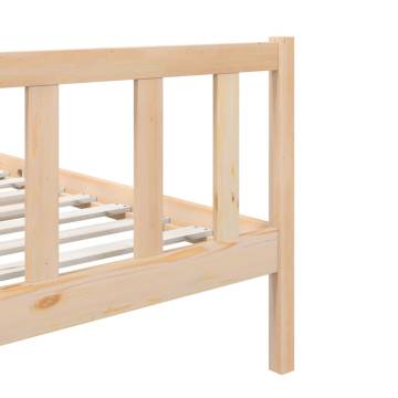 Solid Wood Bed Frame 90x190 cm - Stylish & Durable