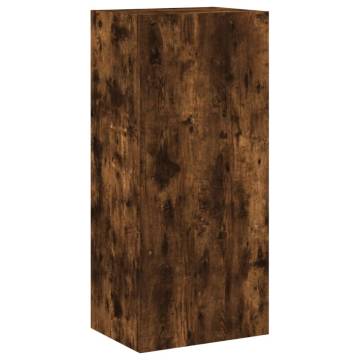 TV Wall Cabinet Smoked Oak - 40.5x30x90 cm | HipoMarket