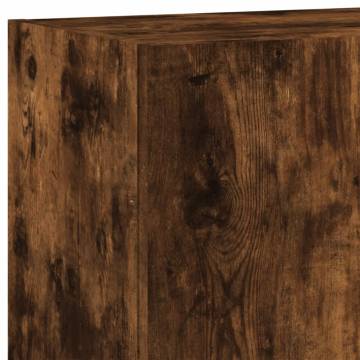 TV Wall Cabinet Smoked Oak - 40.5x30x90 cm | HipoMarket