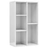 High Gloss White Book Cabinet - Stylish Storage Solution