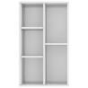 High Gloss White Book Cabinet - Stylish Storage Solution