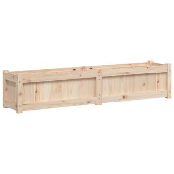 Garden Planter 150x31x31 cm - Solid Wood Pine | Hipo Market