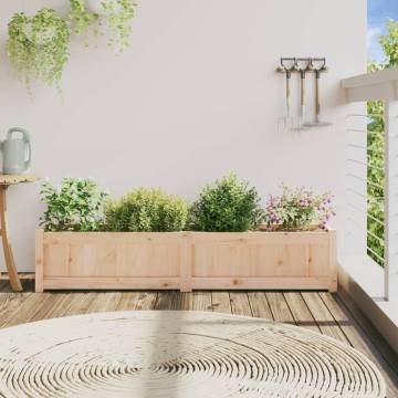 Garden Planter 150x31x31 cm - Solid Wood Pine | Hipo Market